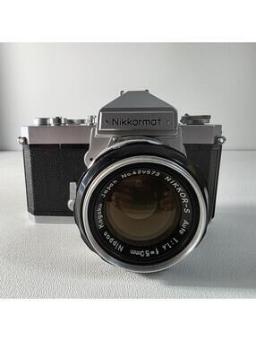 Nikon Nikkormat FT 35mm SLR Camera w/Nikkor-S AUTO,1:1.4 50mm Lens